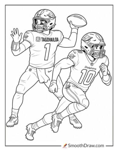 Tua Tagovailoa Throwing A Pass