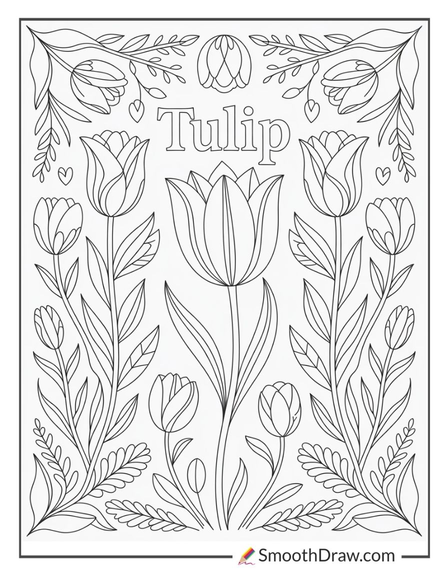 Tulip Coloring Book