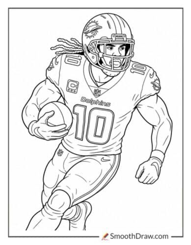 Tyreek Hill Sprinting Downfield