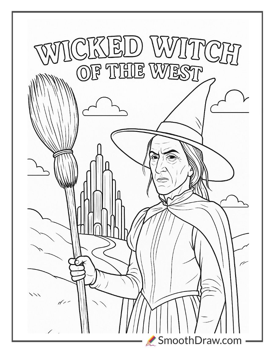 Wicked Witch Of The West Coloring Pages