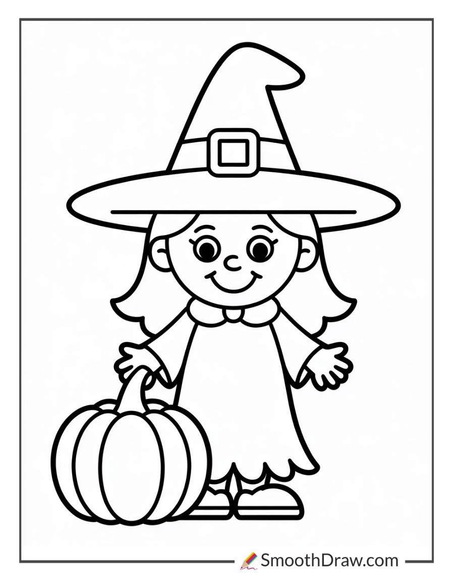 Witch Coloring Pages