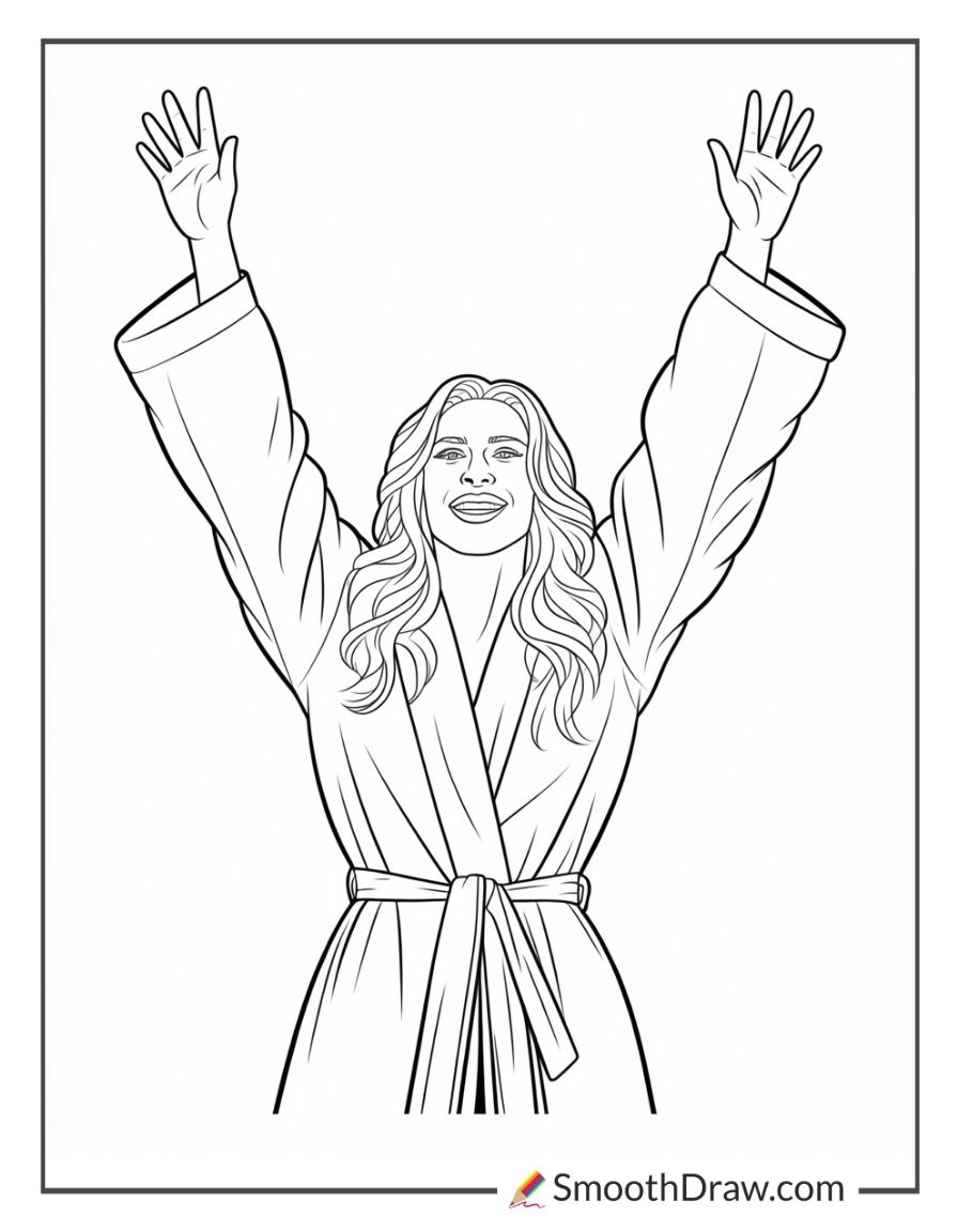 Wwe Charlotte Flair Coloring Pages
