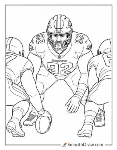Zach Sieler Defensive Stance